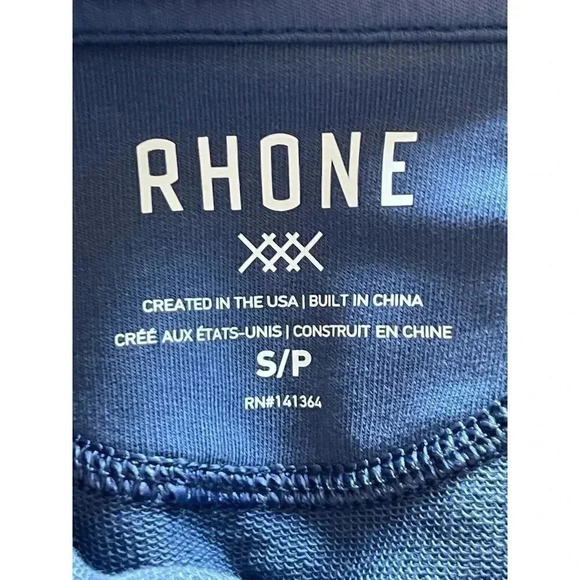 Rhone Bolinas Beach Poncho Washed Hoodie in Sun Dyed indigo size S NWT - Picture 5 of 11